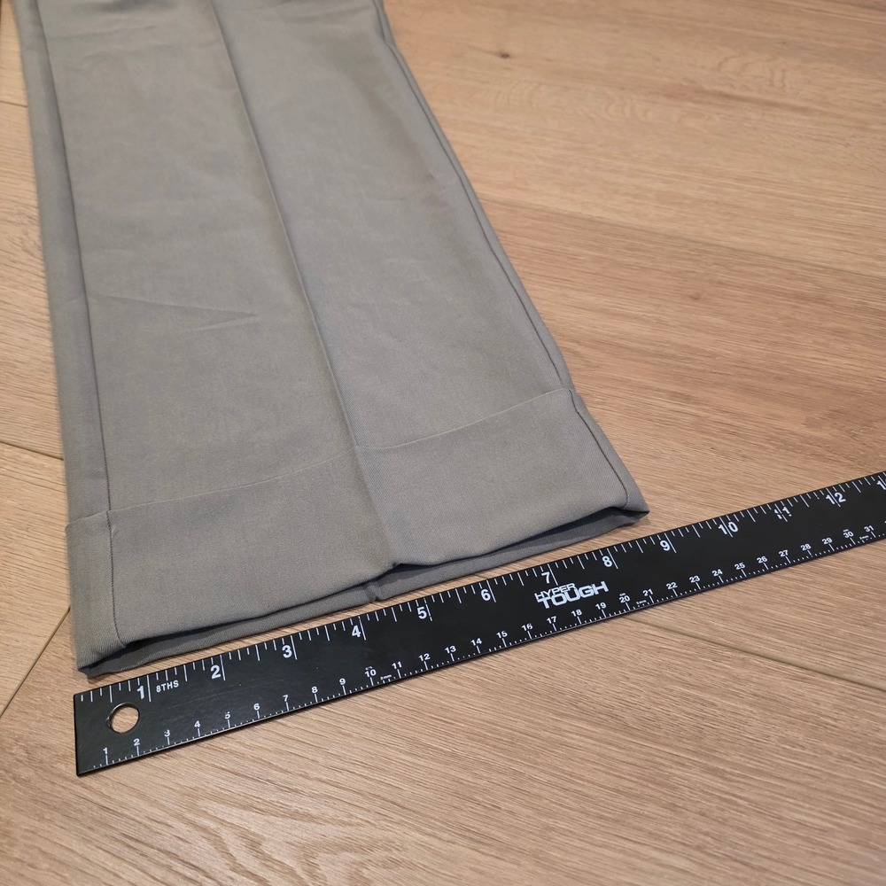 JJXX Mary Pleat Wide Leg Tailored Trousers Brindle Brown Grey 26/30 Scandi NWT - Picture 9 of 11